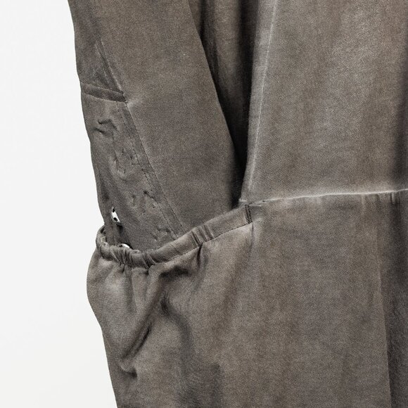 Rundholz Distressed Brown Grey Ombre Rounded Hem Cardigan, Size S - Picture 8 of 13